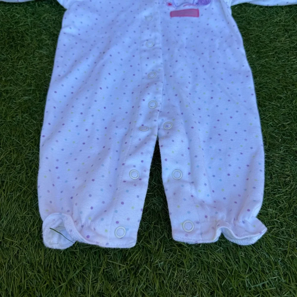 Child of Mine Carter's Baby‎ Girl NB White Polka Dot Cupcake Sweetie Onesie